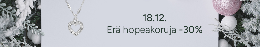 18.12. Erä hopeakoruja -30% 18.12. Erä hopeakoruja -30%