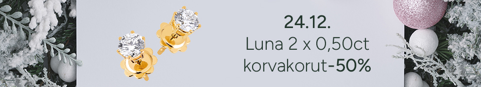24.12. Luna-labratimanttikorvakorut -50%