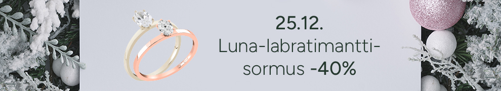 25.12. Luna-laboratoriotimanttisormus -40%