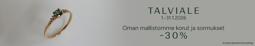 Oman malliston sormukset -30%