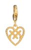 Lumoava, Helmi Sydän -charm, keltakullattu