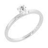 Malmin Korupaja, Luna-laboratoriotimantti­sormus, oval 0,25ct, valkokulta