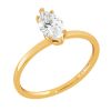 Malmin Korupaja, Luna-timanttisormus laboratoriotimantilla, keltakulta, marquise 0,70ct
